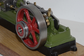 pulley Stuart S50 live steam horizontal mill engine for sale