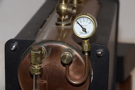 gauge Stuart Babcock 500 live steam model copper boiler for sale