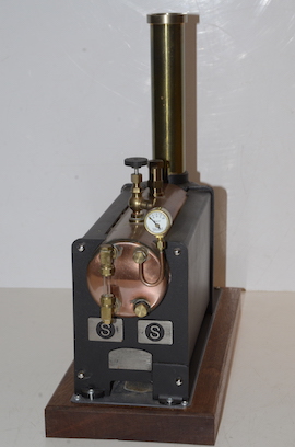 backhead Stuart Babcock 500 live steam model copper boiler for sale