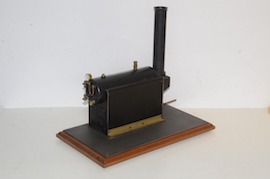 side Stuart Babcock 504 live steam model copper boiler for sale