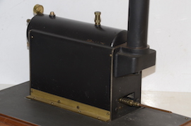 right Stuart Babcock 504 live steam model copper boiler for sale
