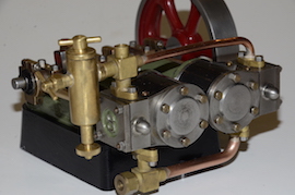 lubricator Stuart score live steam horizontal twin engine for sale