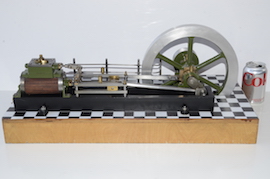 side Large Stuart Victoria live steam horizontal engine for sale