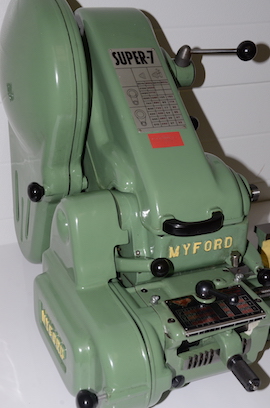 Front View Myford super 7 7B lathe for sale SK158595