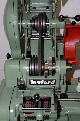 front view Myford Super 7B Longbed lathe for sale