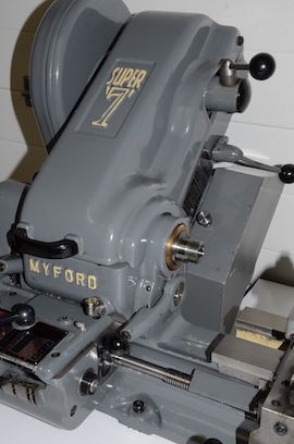 front view Myford super 7 7B lathe for sale SK1131562