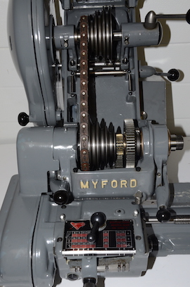 front view Myford super 7 7B lathe for sale SK1131562