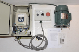 Tom Senior milling head 3 phase Brook Crompton motor variable speed drives direct controller for sale