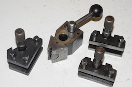 Tripan Swiss 111 tool post, quick change. For Schaublin Myford lathes for sale. 131 132 holders