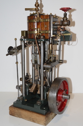 Large Marine Launch Vertical single live steam engine for sale