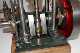 crank Large Marine Launch Vertical single live steam engine for sale