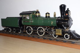 right 3.5" Virginia 4-4-0 LBSC live steam American tender loco for sale