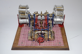 front Edgar Westbury Diagonal Paddle Wheel live steam Engine for sale