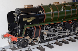 front Evening Star 9F 3.5" 2-10-0 BR live steam loco LBSC for sale