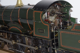main County Carlow 3.5" live steam 4-4-0 GWR loco for sale Don Young
