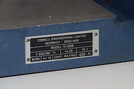 spindle view Cowells ME90  lathe for saleswitch