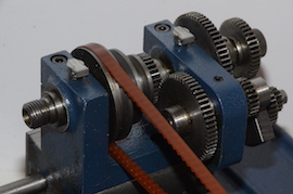 bed view Cowells ME90  lathe for sale