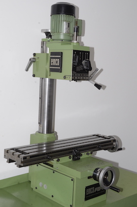 right view Emco FB2 U2 vertical milling machine for sale