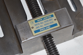 4" WDS J&S milling machine vice for sale.