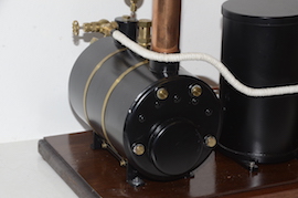 back Stuart Score live steam plant. HB4 boiler pump water tank with certificates for sale.