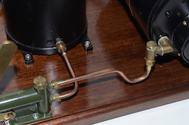 water pipe Stuart Score live steam plant. HB4 boiler pump water tank with certificates for sale.