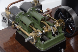 crank Stuart Score live steam plant. HB4 boiler pump water tank with certificates for sale.