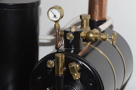 gauge Stuart Score live steam plant. HB4 boiler pump water tank with certificates for sale.