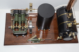 top Stuart Score live steam plant. HB4 boiler pump water tank with certificates for sale.