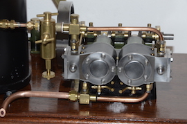 caps Stuart Score live steam plant. HB4 boiler pump water tank with certificates for sale.