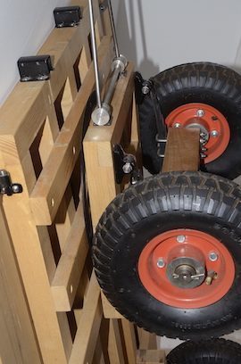 side axel 3 or 4" traction engine trailer wagon drivers truck live steam for sale.