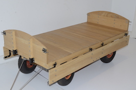 drop 3 or 4" traction engine trailer wagon drivers truck live steam for sale.